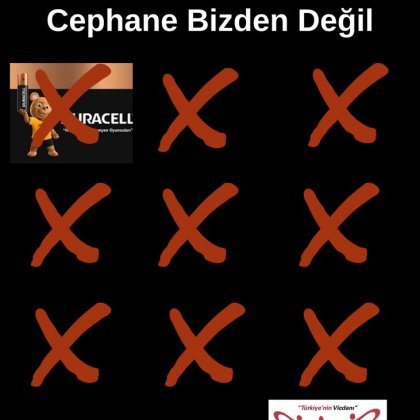 <font color='#000000'>CEPHANE BİZDEN DEĞİL Duracell’i #BOYKOT ediyoruz</font>