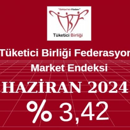 <font color='#000000'>Market Endeksi Haziran ayında yüzde 3,42 arttı.</font>