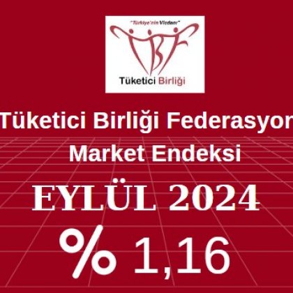 <font color='#000000'>Market Endeksi Eylül ayında yüzde 1,16 arttı.</font>