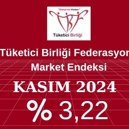 <font color='#000000'>Market Endeksi Kasım ayında yüzde 3,22 arttı.</font>