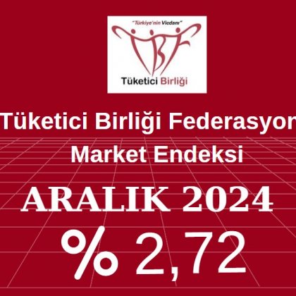 <font color='#000000'>Market Endeksi Aralık ayında yüzde 2,72 arttı.</font>
