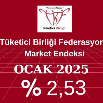 <font color='#000000'>Market Endeksi Ocak ayında yüzde 2,53 arttı.</font>