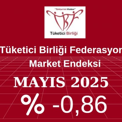 <font color='#000000'>Market Endeksi Mayıs ayında yüzde 0,86 azaldı</font>